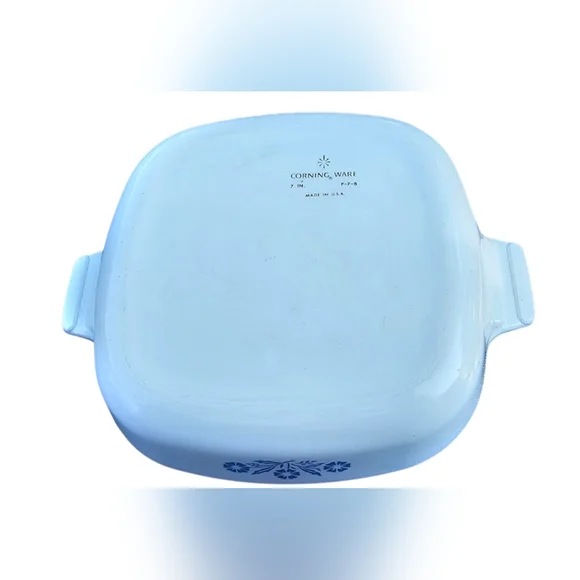 Vintage Corning Ware P-7-B Blue Cornflower 7" Skillet Casserole Dish-No Lid - Picture 2 of 6